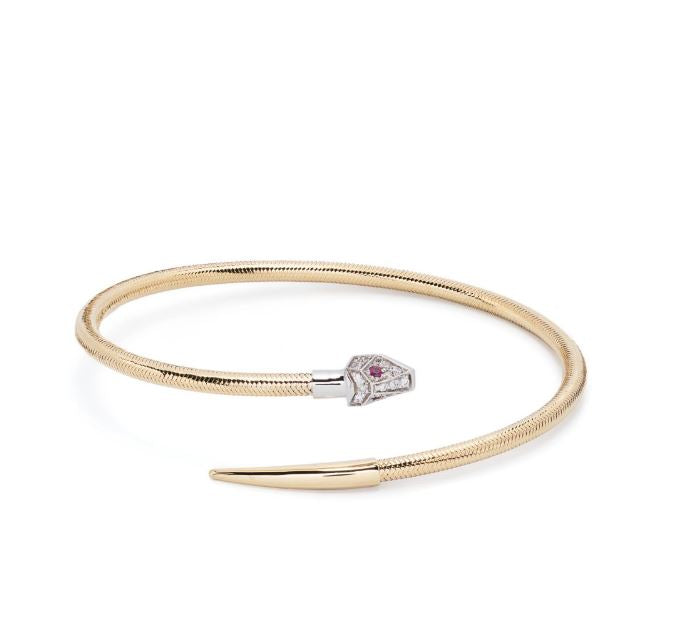 Pulsera Nobile de oro amarillo de 18 kt con diamantes y rubíes 
