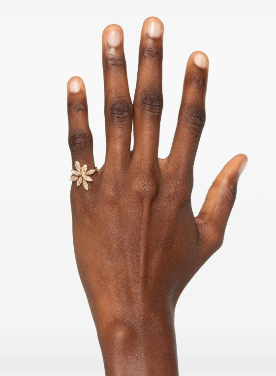 18kt rose gold Ghirlanda diamonds ring