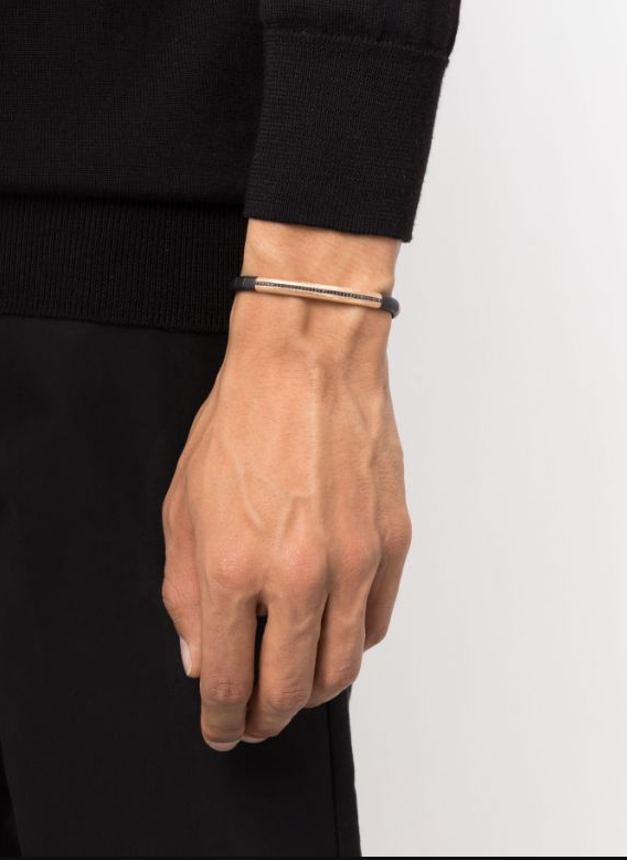18kt rose gold black diamonds bracelet