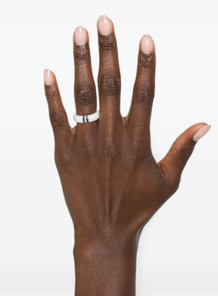 Pura sapphire and diamond ring