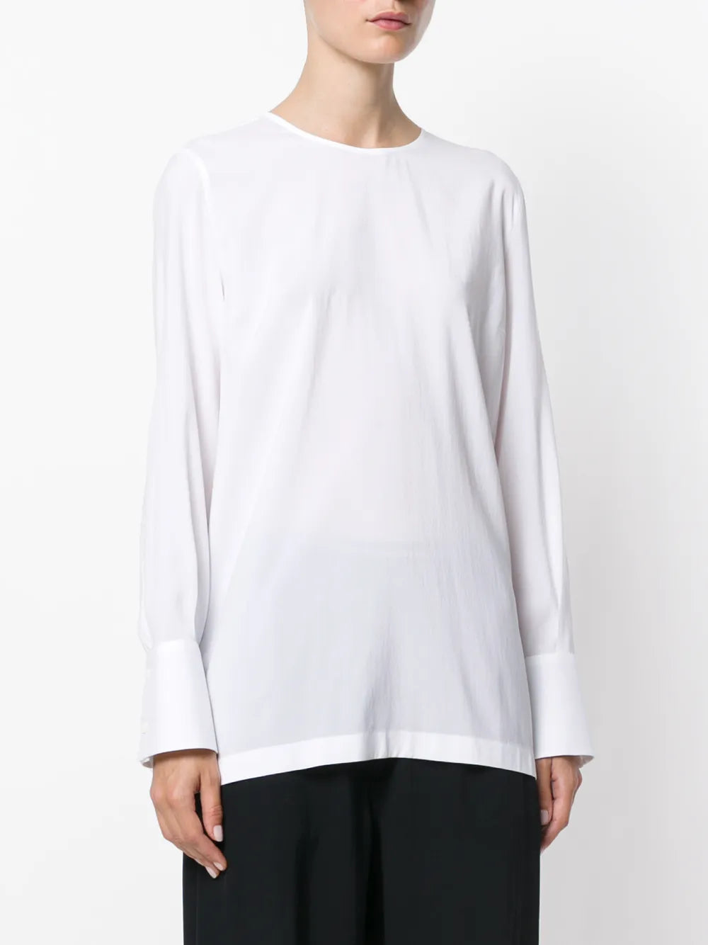 wide cuff blouse