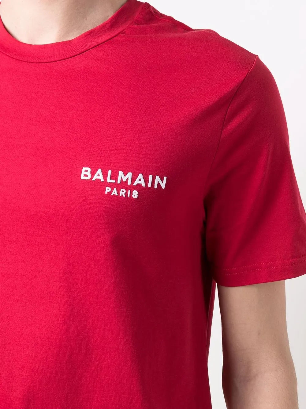 logo-embroidered cotton T-shirt