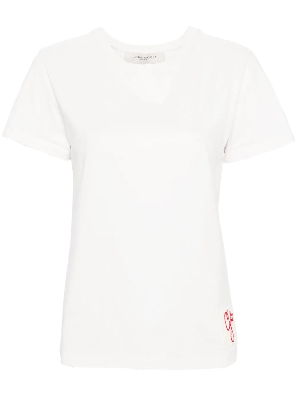 logo-patch cotton T-shirt