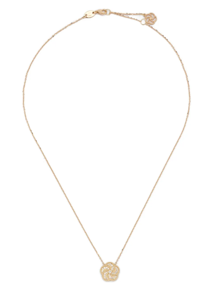 18K yellow gold Bloomy diamond necklace
