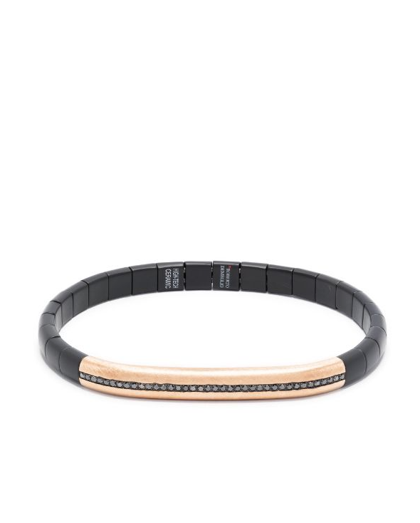 18kt rose gold black diamonds bracelet