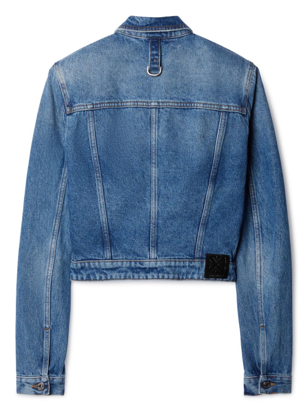 belt-detailed denim jacket