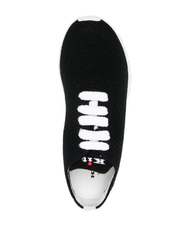 fully-perforated low-top sneakers