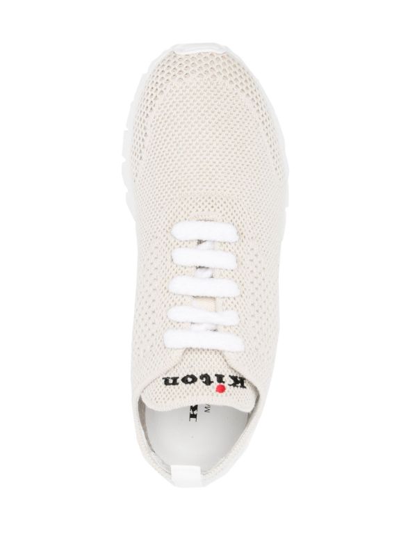 fully-perforated low-top sneakers