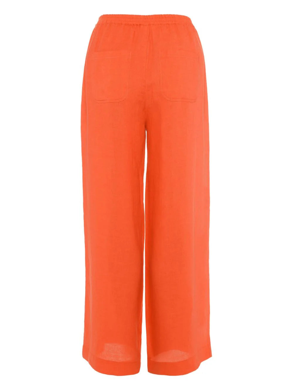 Select wide-leg linen trousers