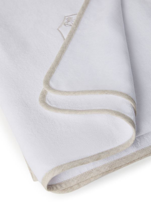 BEACH logo-embroidered cotton towel