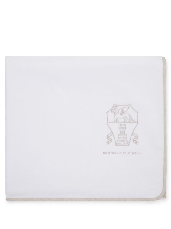 BEACH logo-embroidered cotton towel