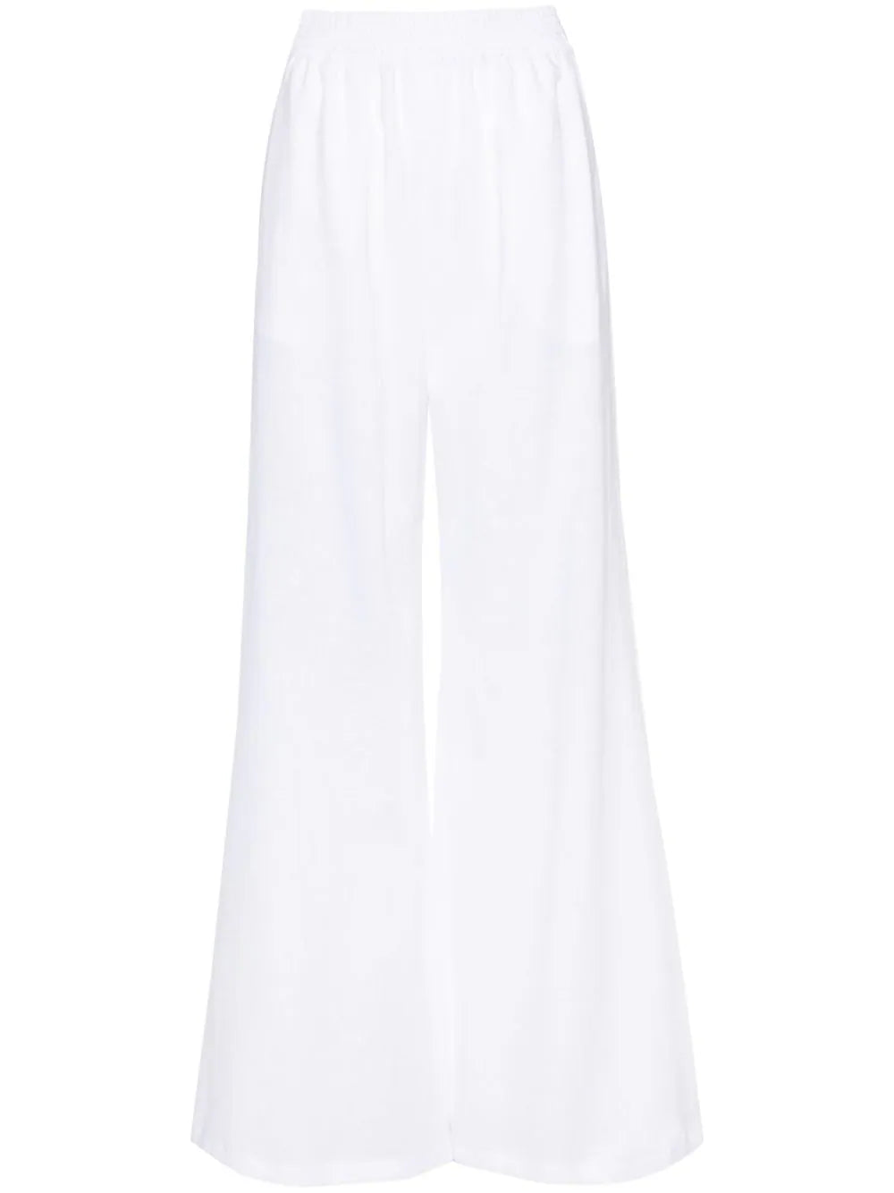 pantalones anchos de lino 