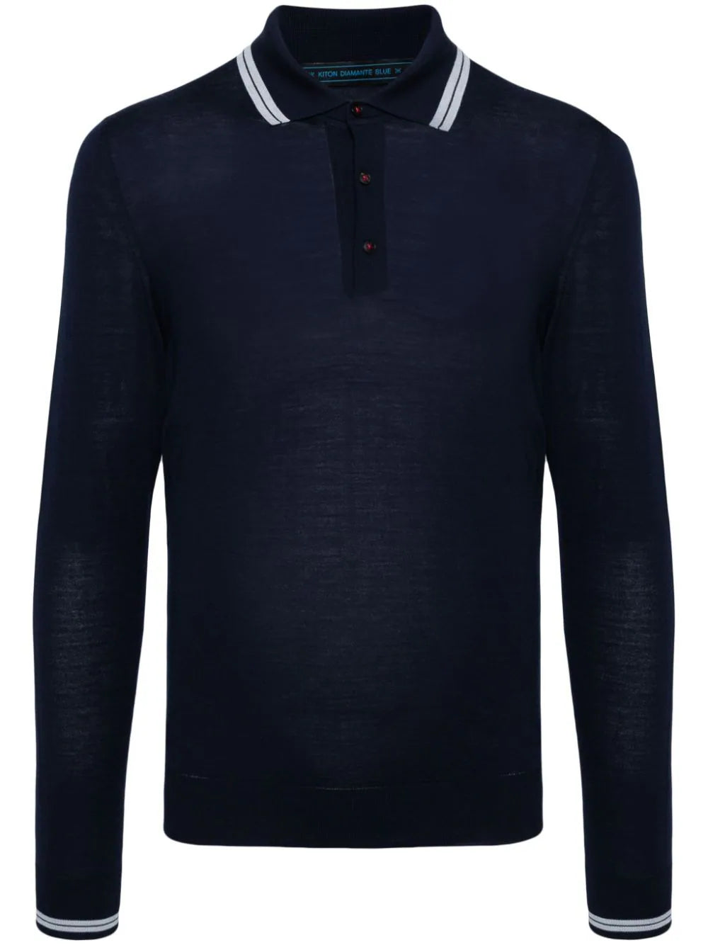 knitted wool polo shirt