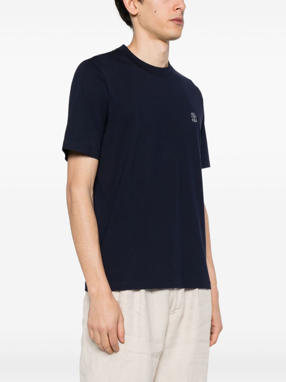 logo-print cotton T-shirt