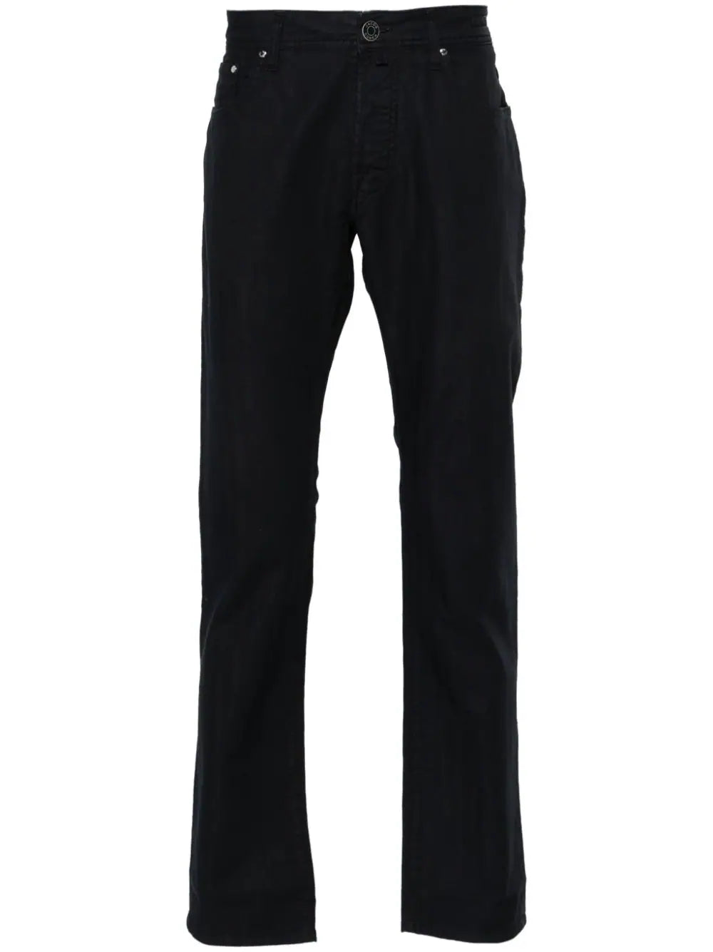 scarf-detail straight trousers