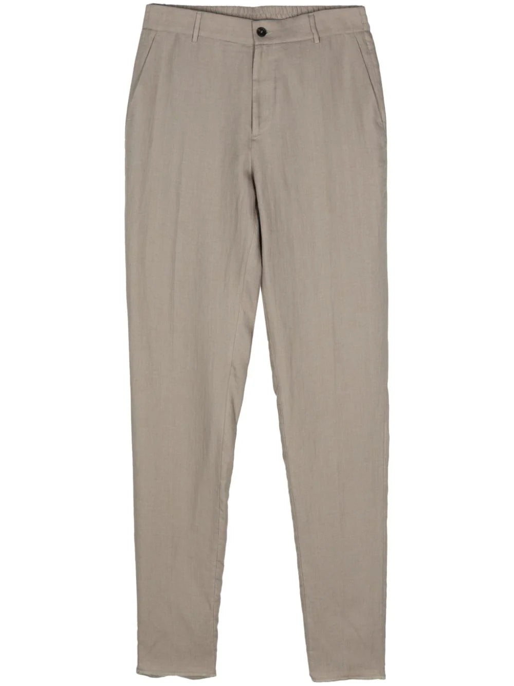 linen tailored trousers