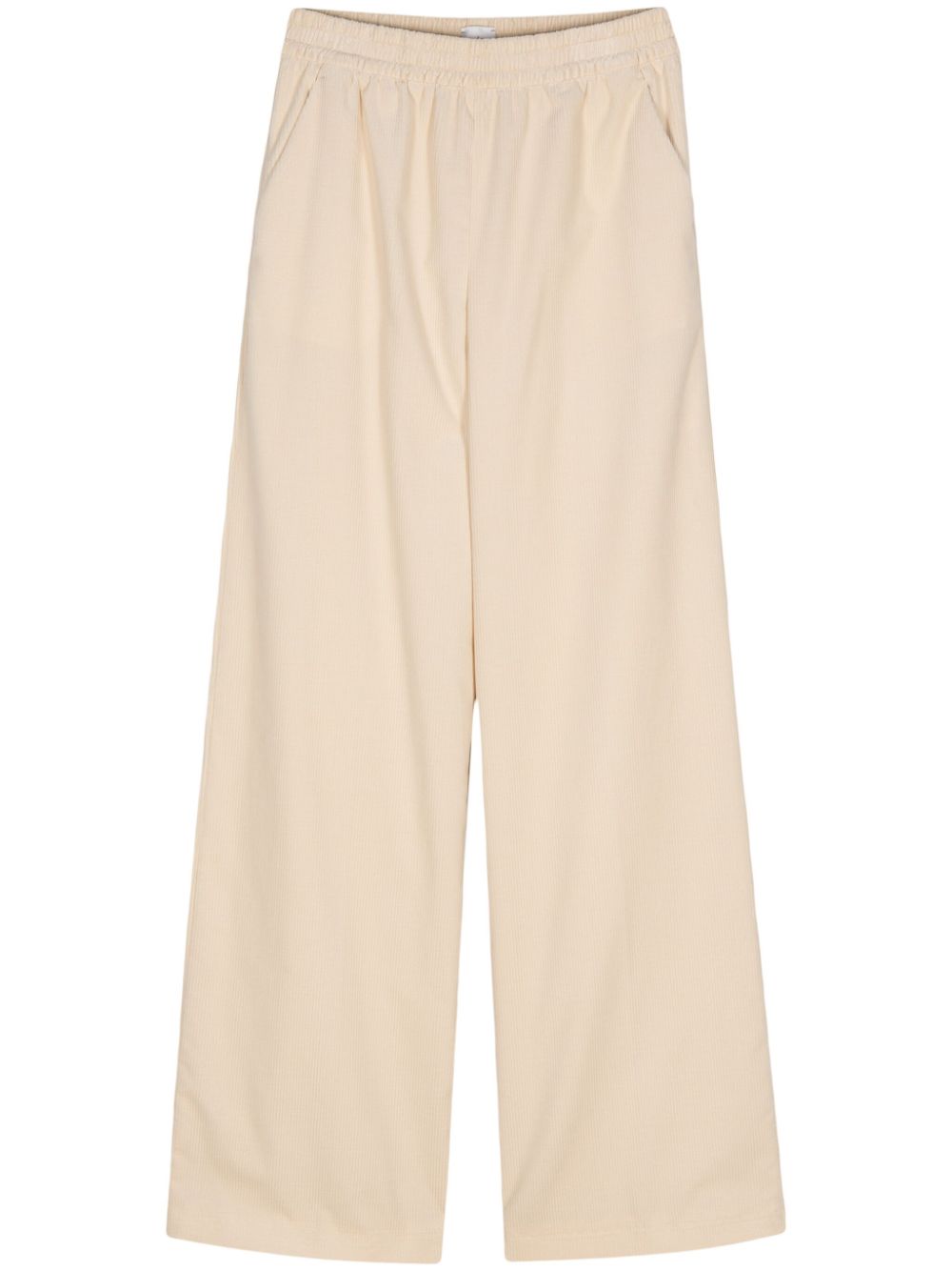 wide-leg corduroy trousers