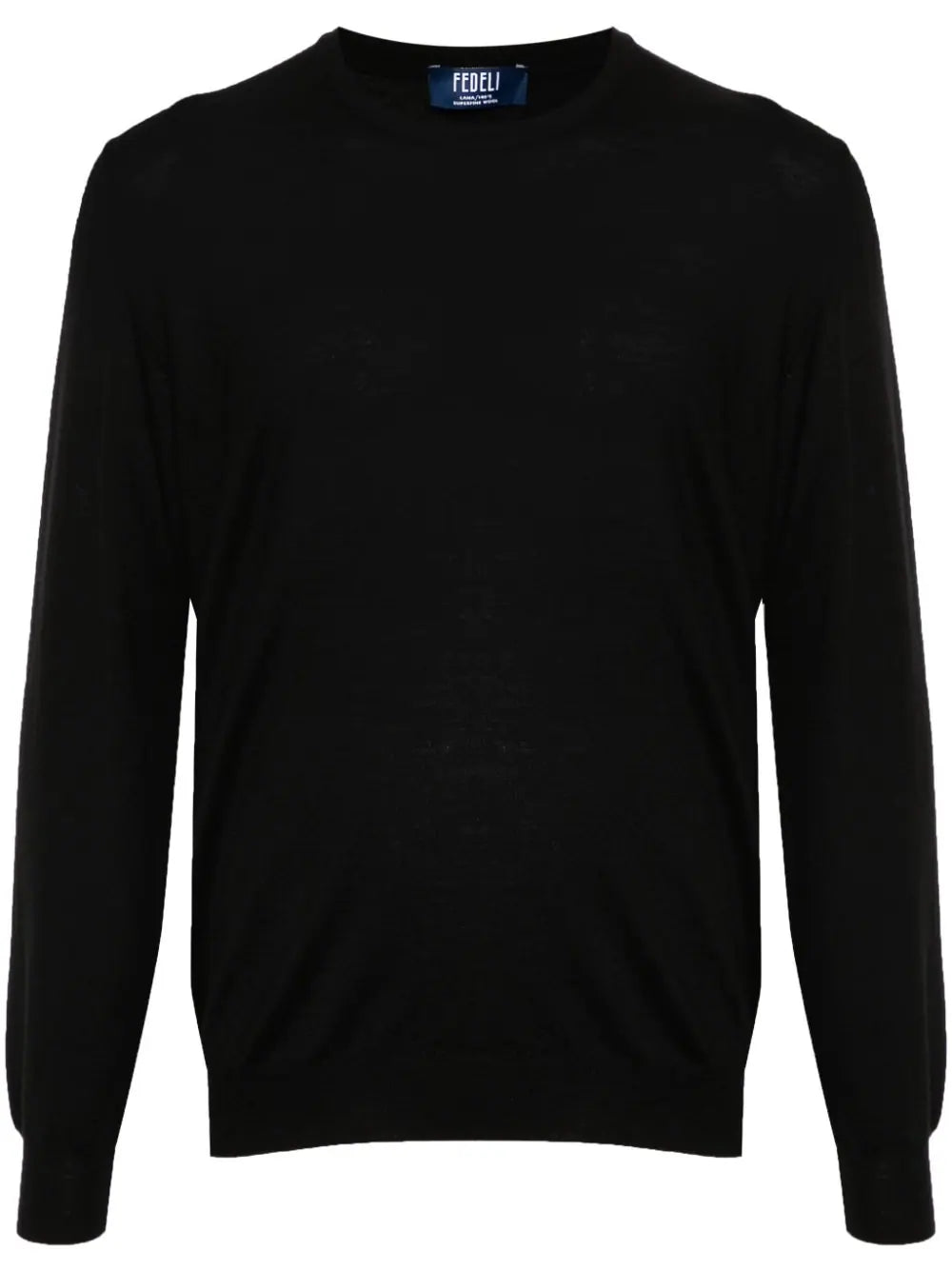 fine-knit virgin-wool jumper