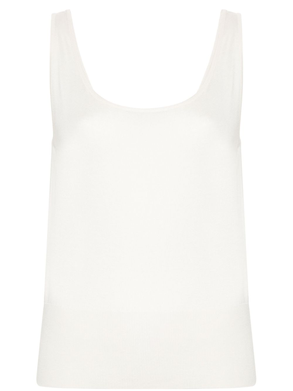 ribbed-knit tank top