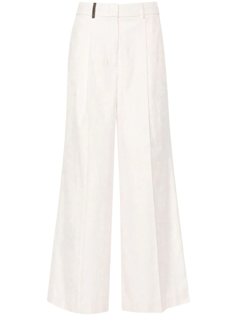 corduroy straight-leg trousers