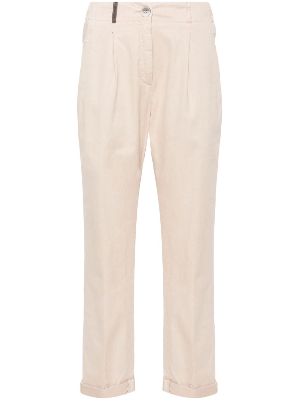 cropped tapered trousers