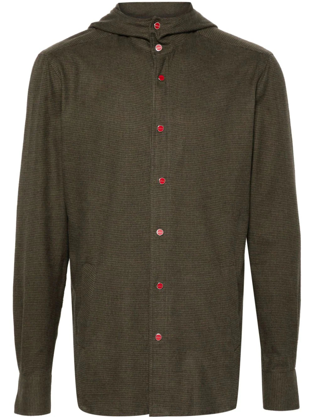 houndstooth-pattern hoodie