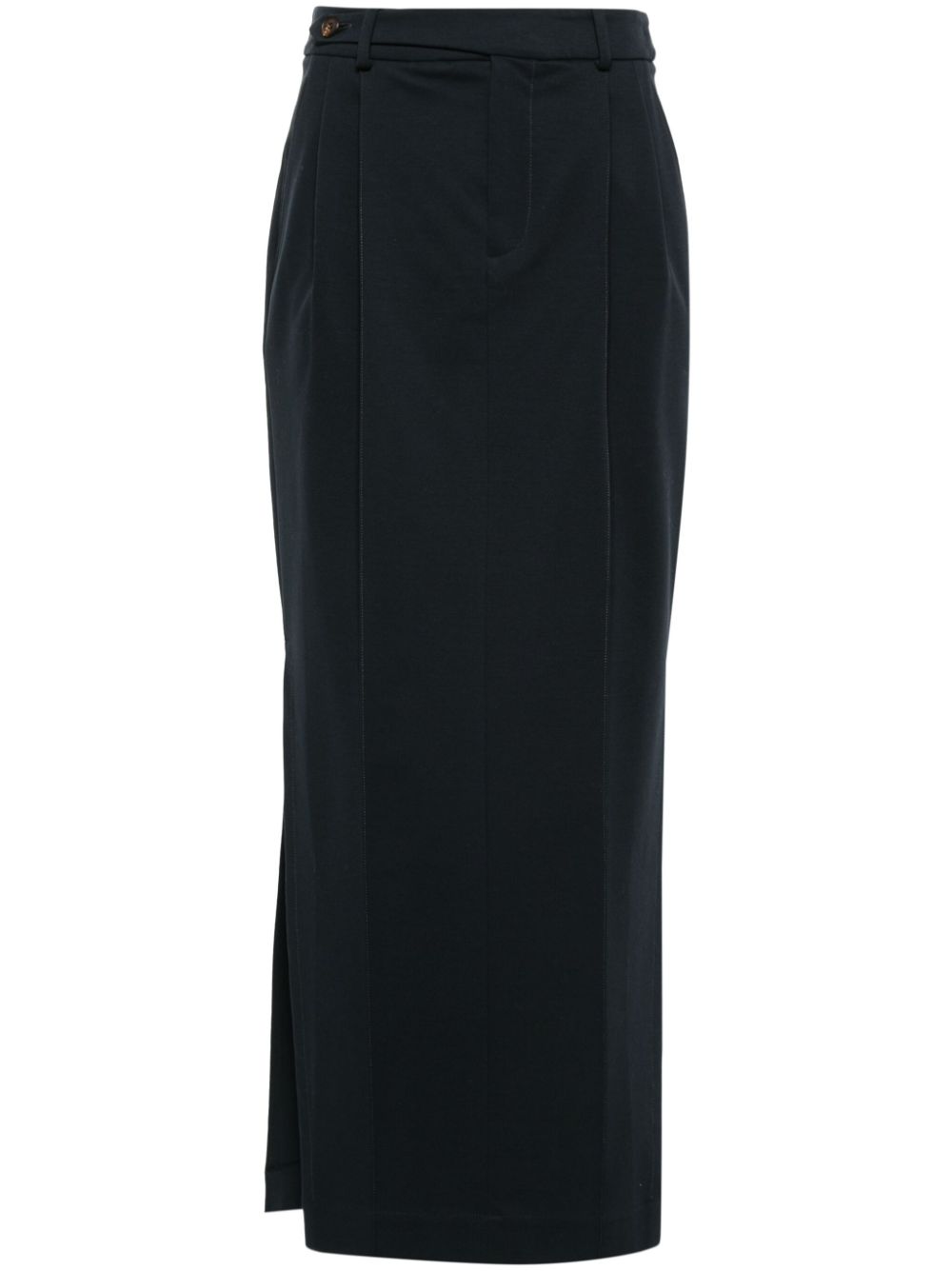 pleat-detailing pencil skirt