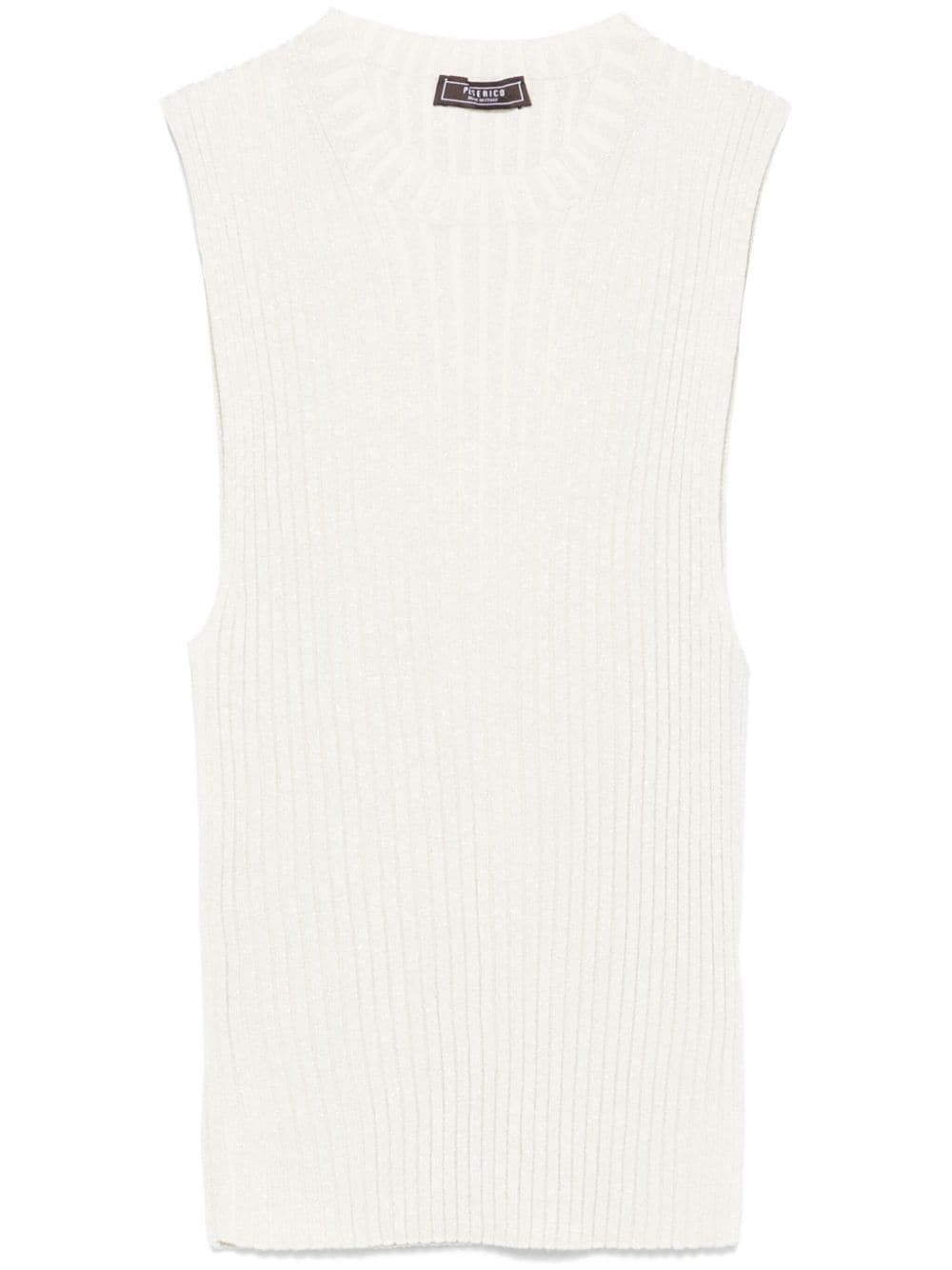 fine-ribbed tank top
