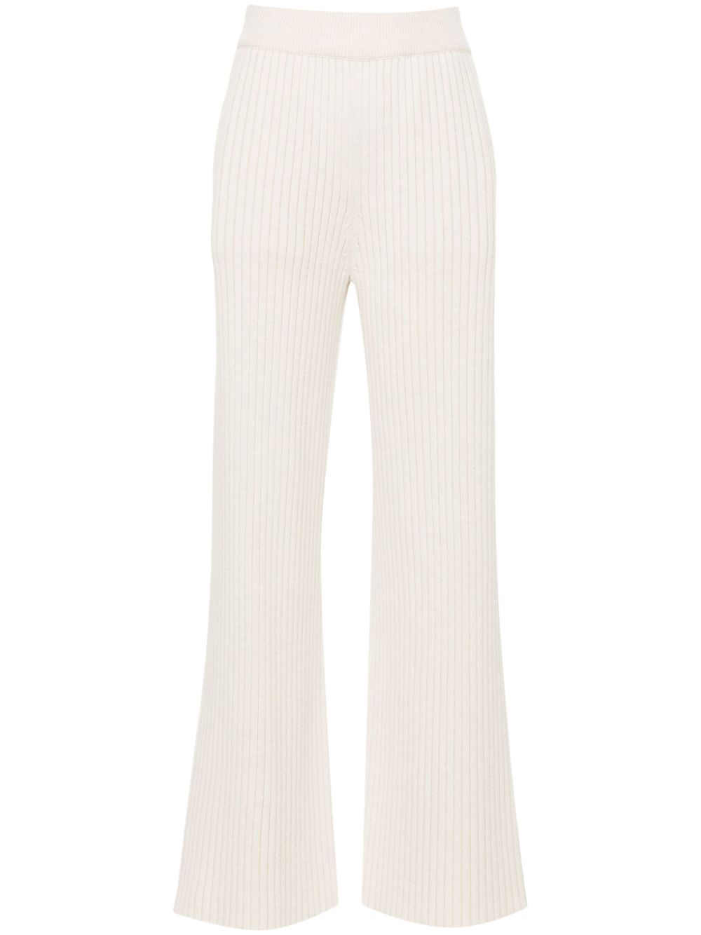 chunky-ribbed trousers