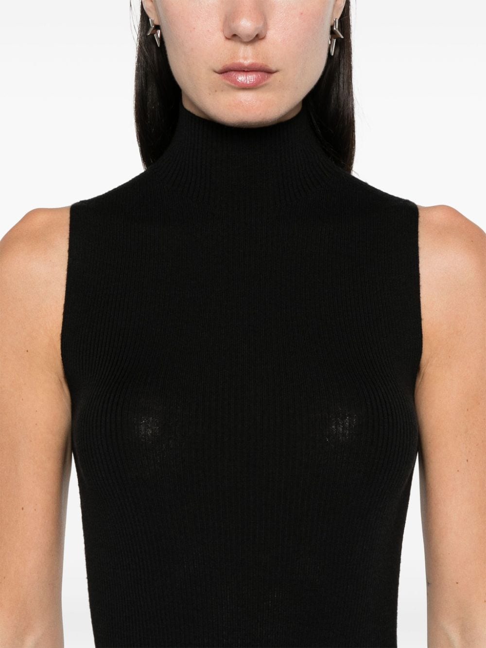 ribbed-knit top