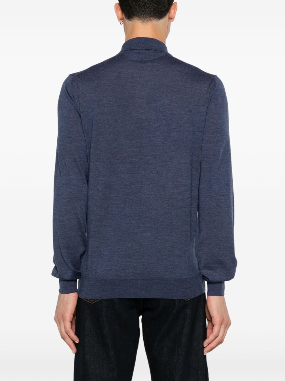 fine-knit polo shirt