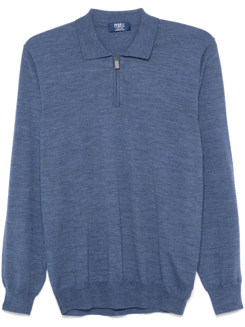 fine-knit polo shirt
