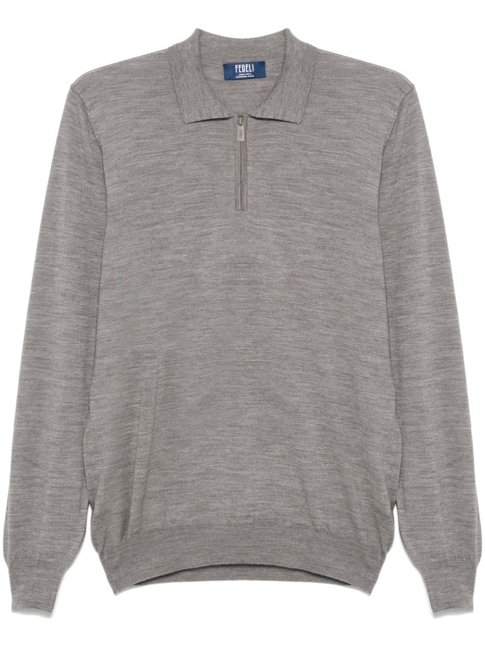 fine-knit polo shirt
