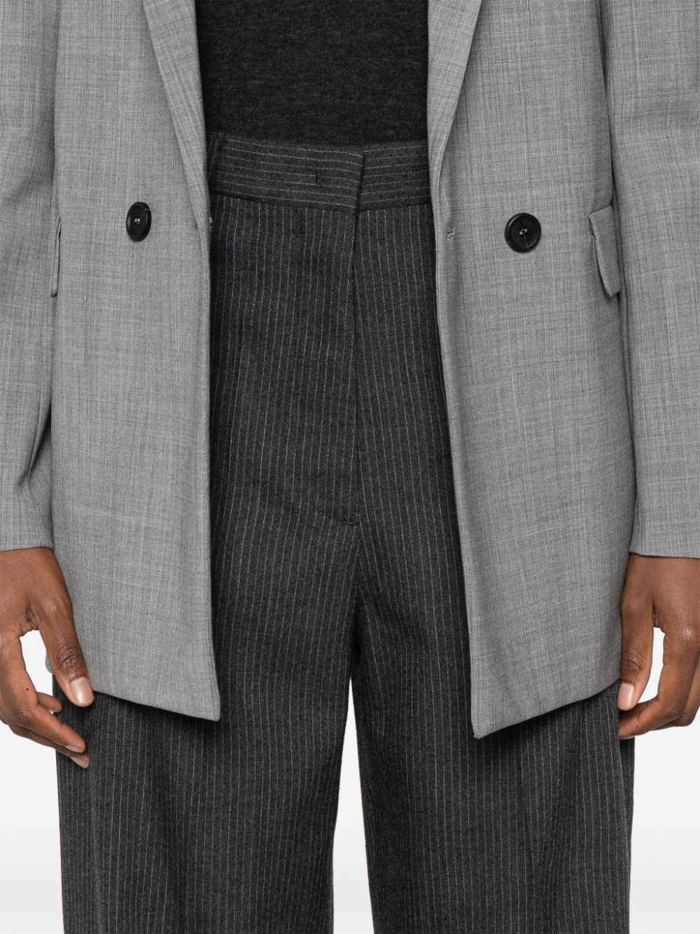 Norcia pinstriped trousers