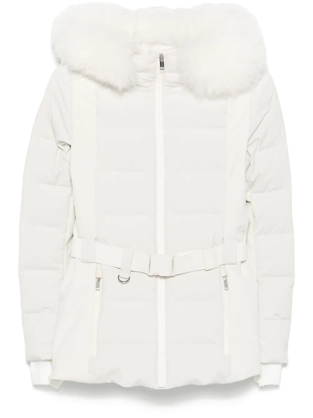 belted ski jacket