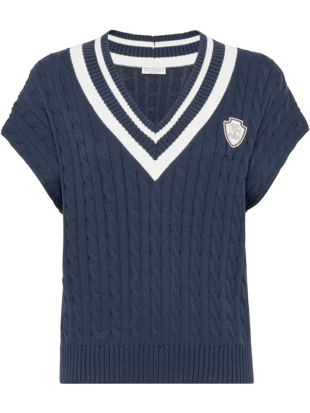 KNITTED cotton vest