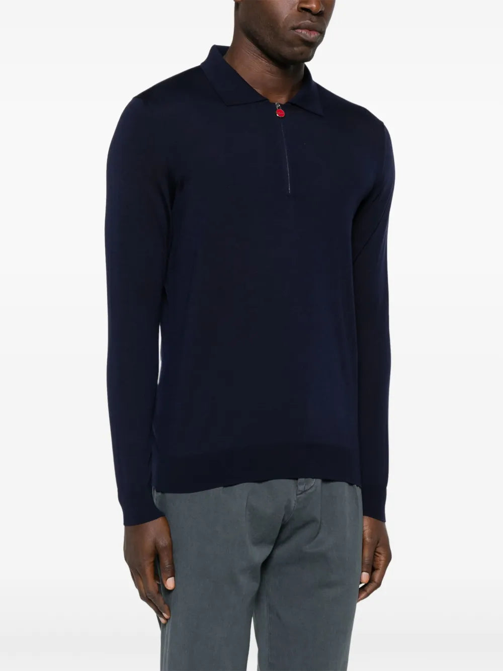 fine-knit polo shirt