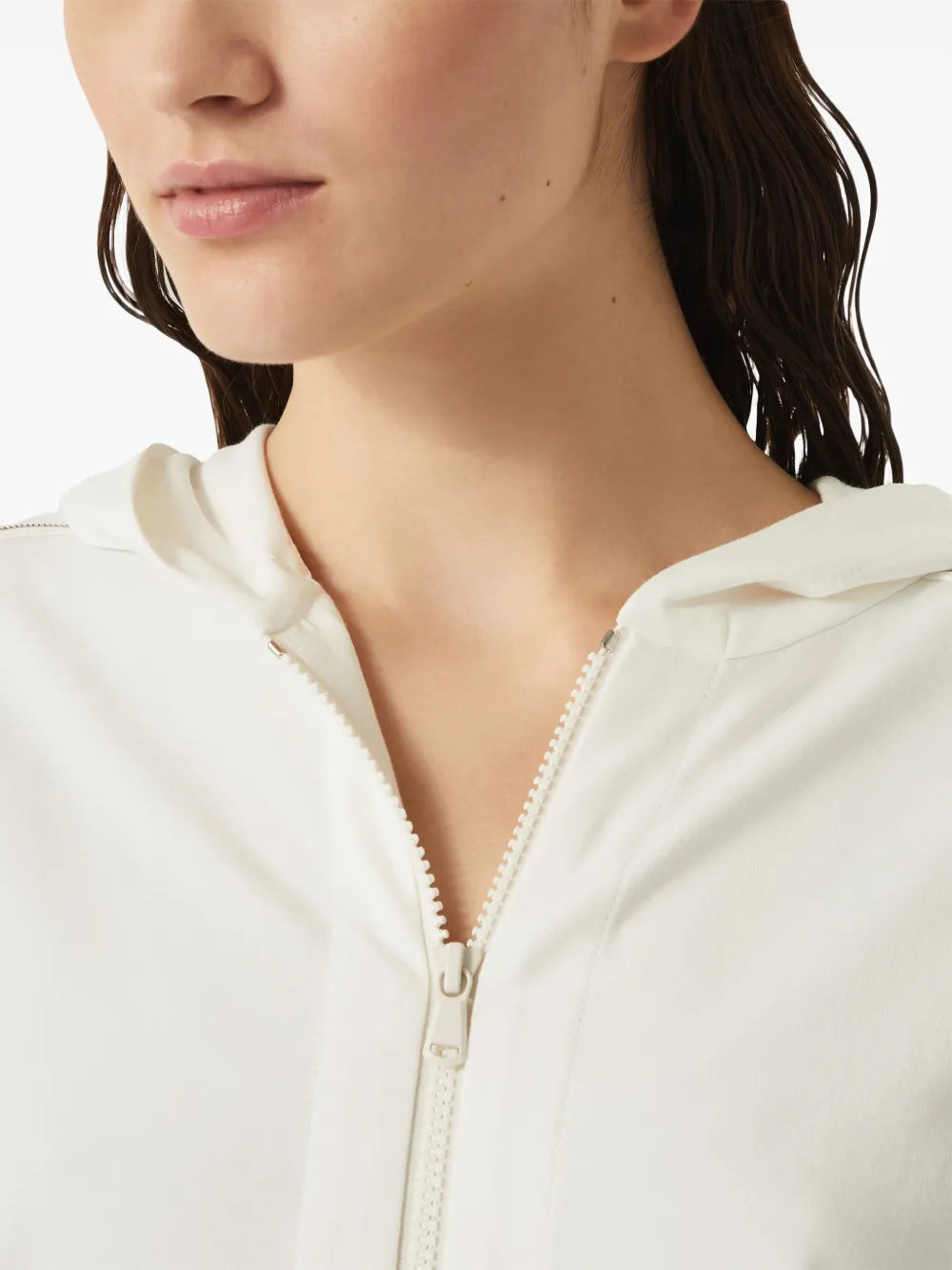 Monili-embellished hoodie