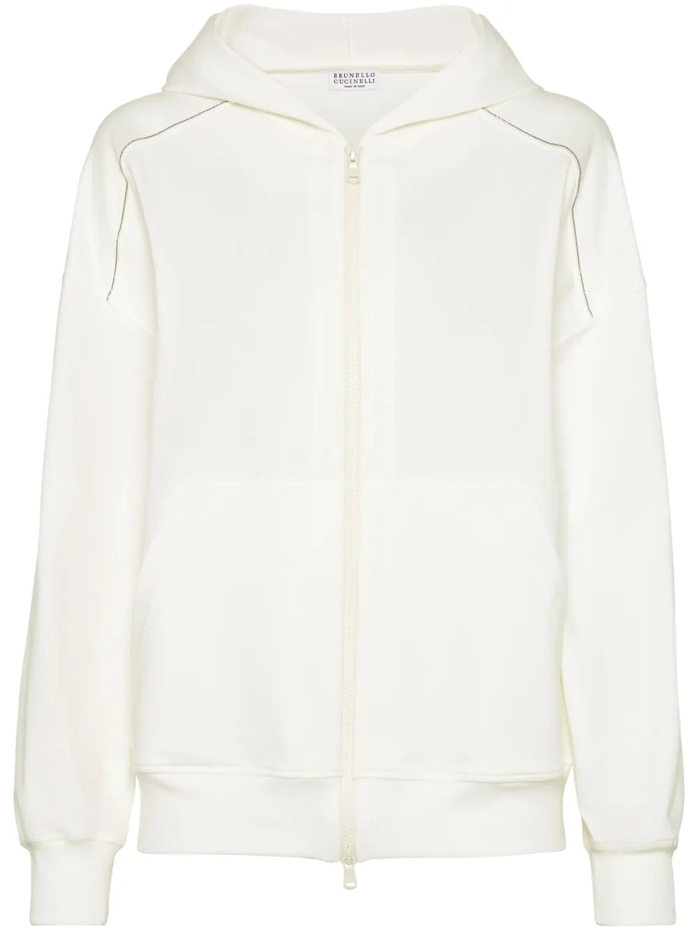 Monili-embellished hoodie