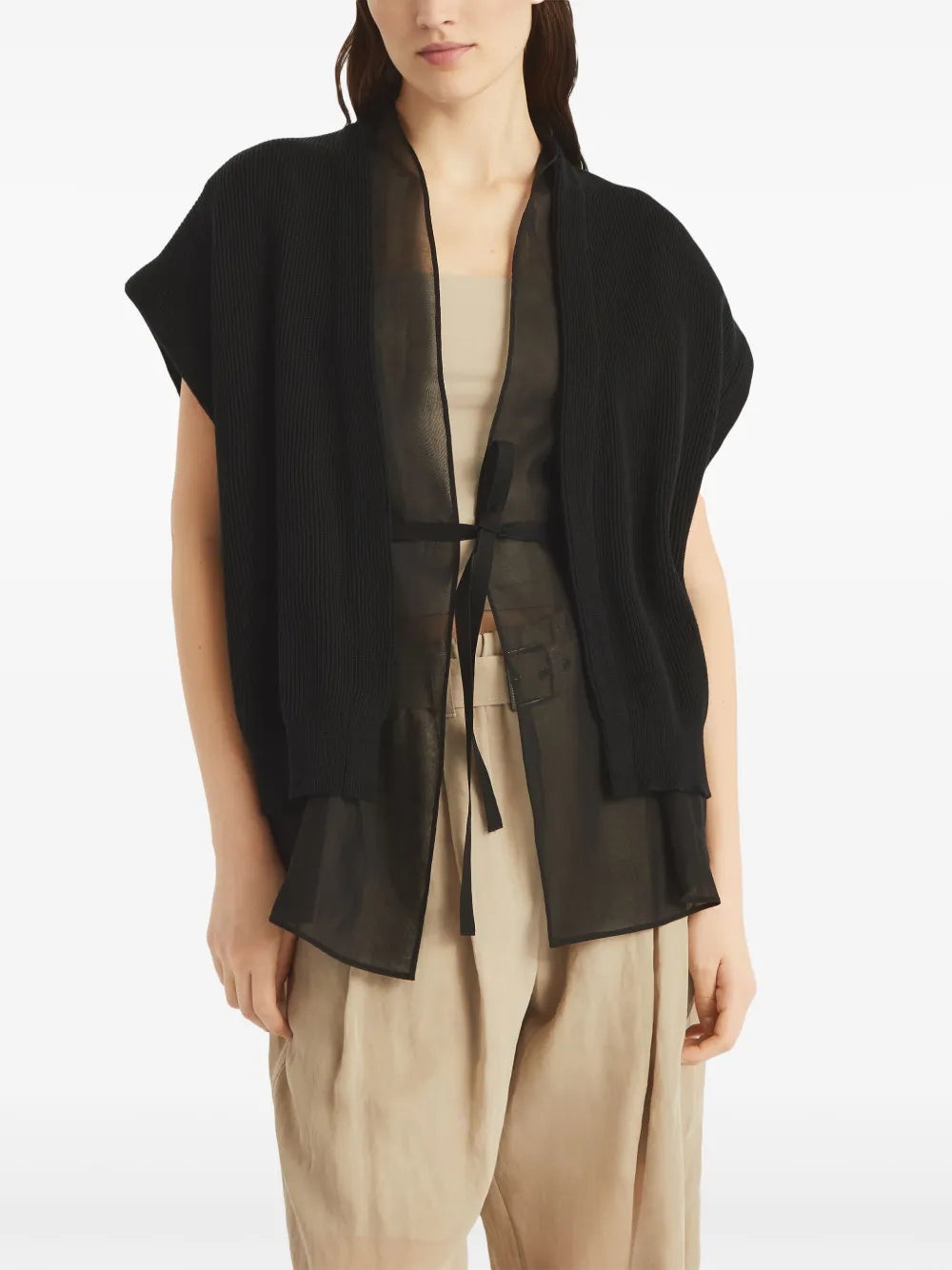 Monili-detail cardigan