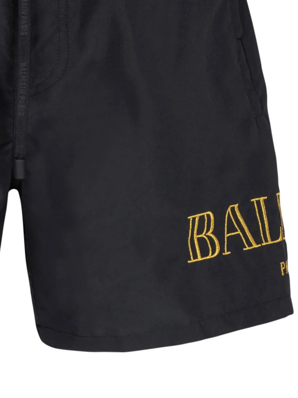shorts de playa con logo bordado 
