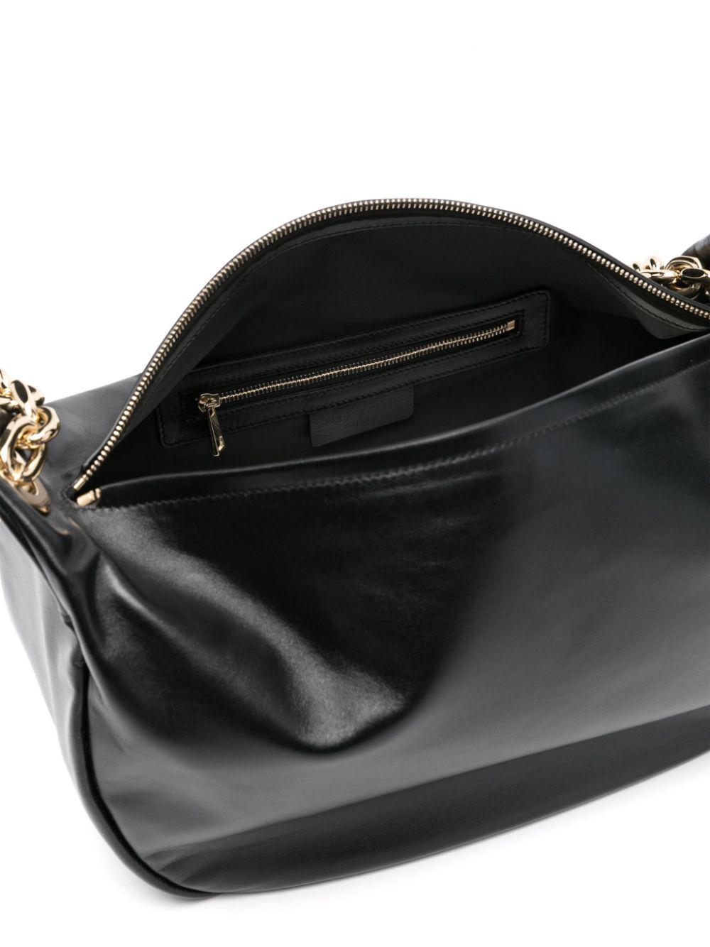eyelet-detail mini leather tote bag