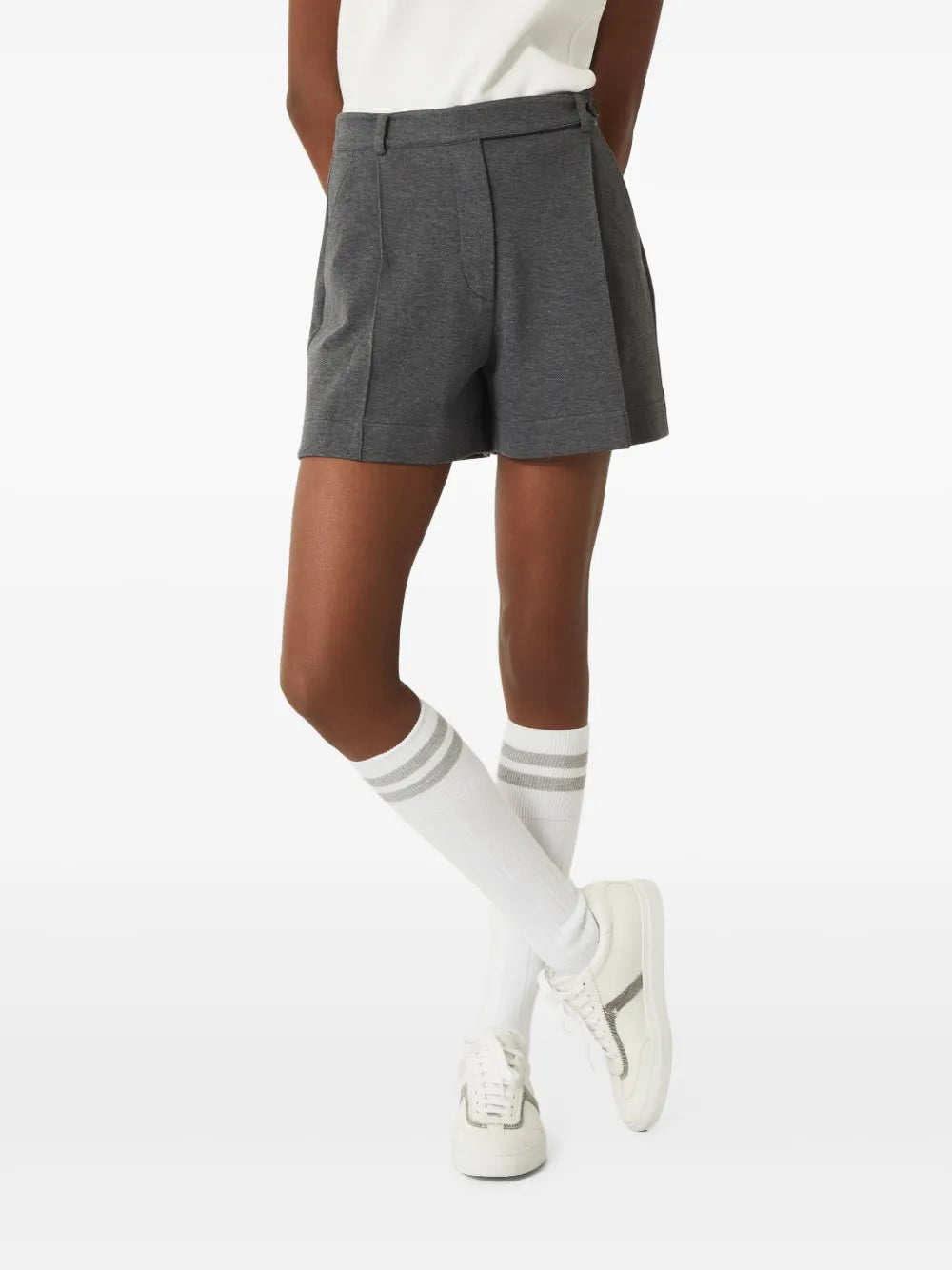 cotton-blend shorts