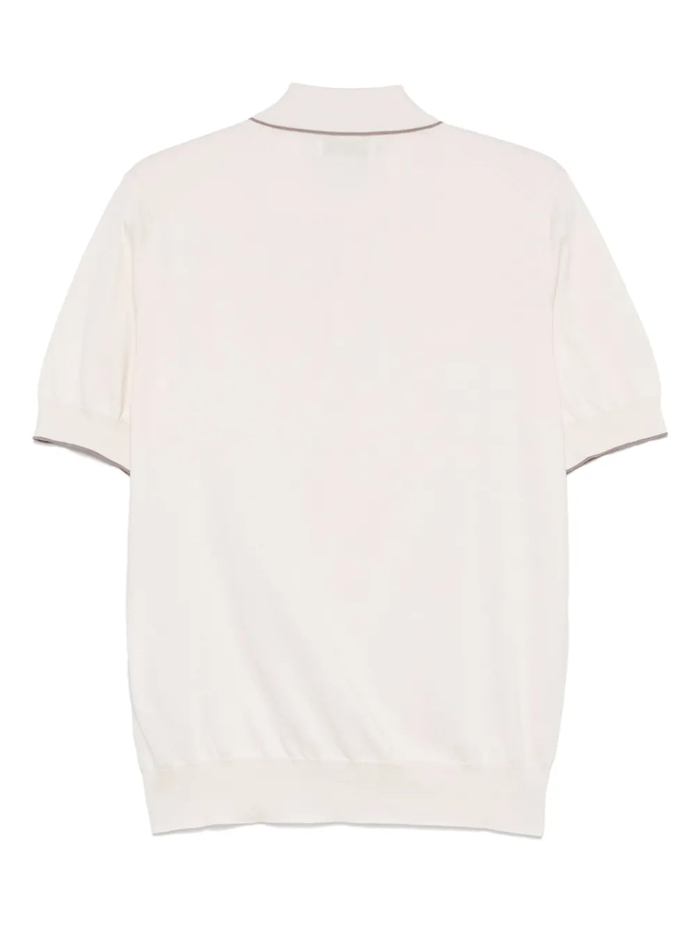 contrasting-trim polo shirt