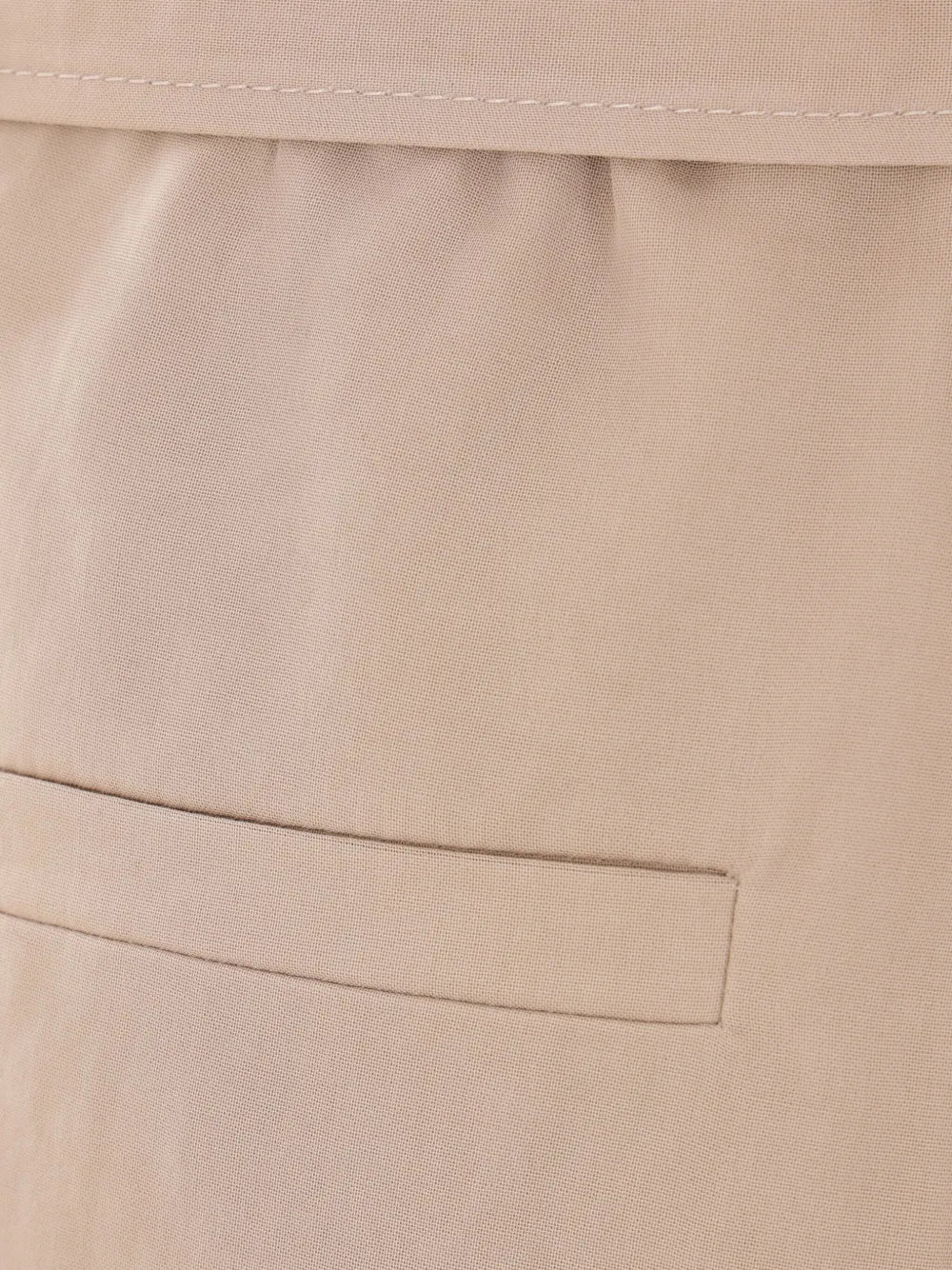 belted gauze trousers
