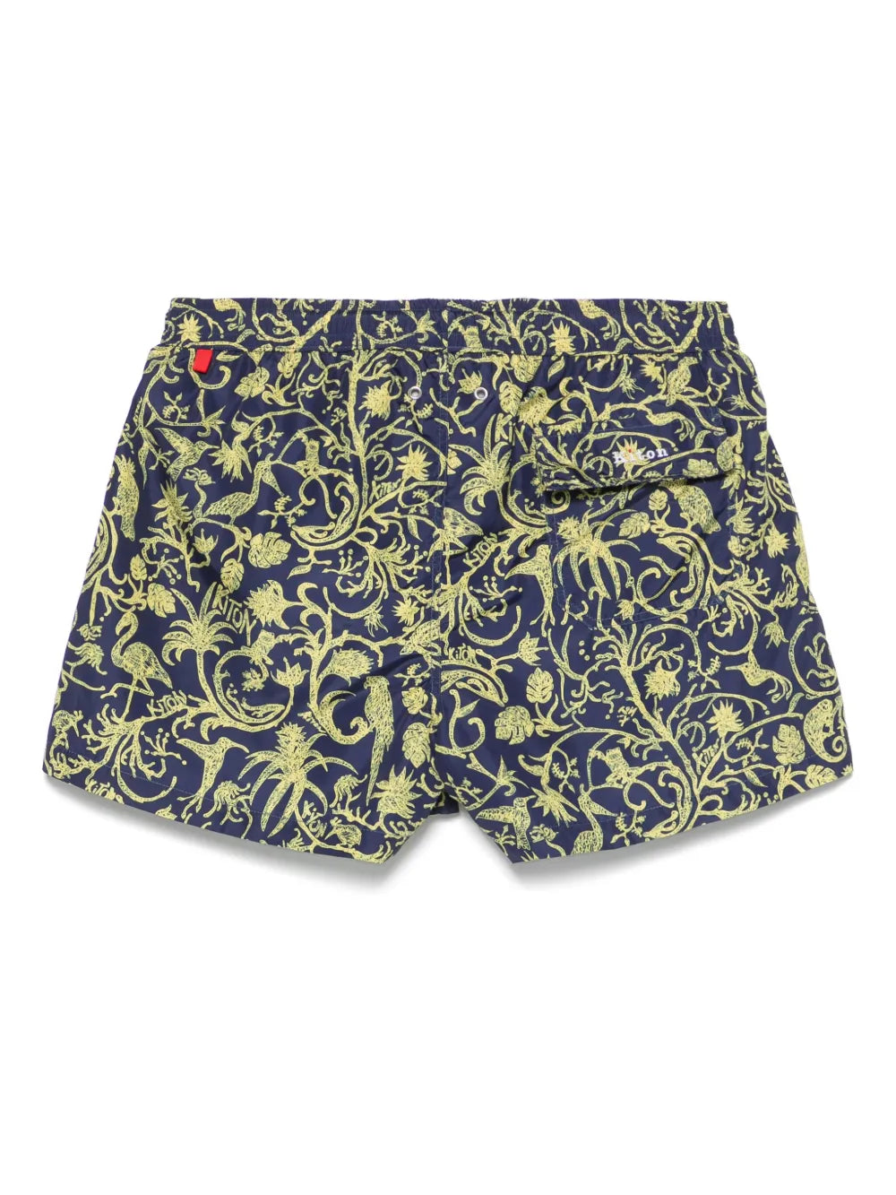 SWIM abstract-pattern print swim shorts