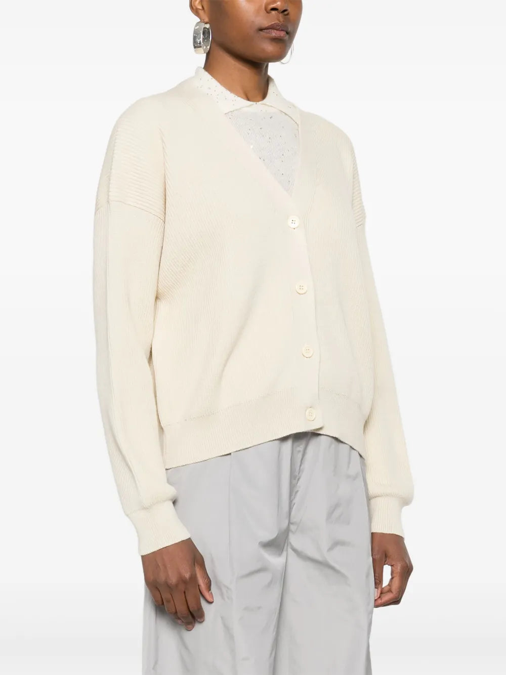 ribbed cardigan