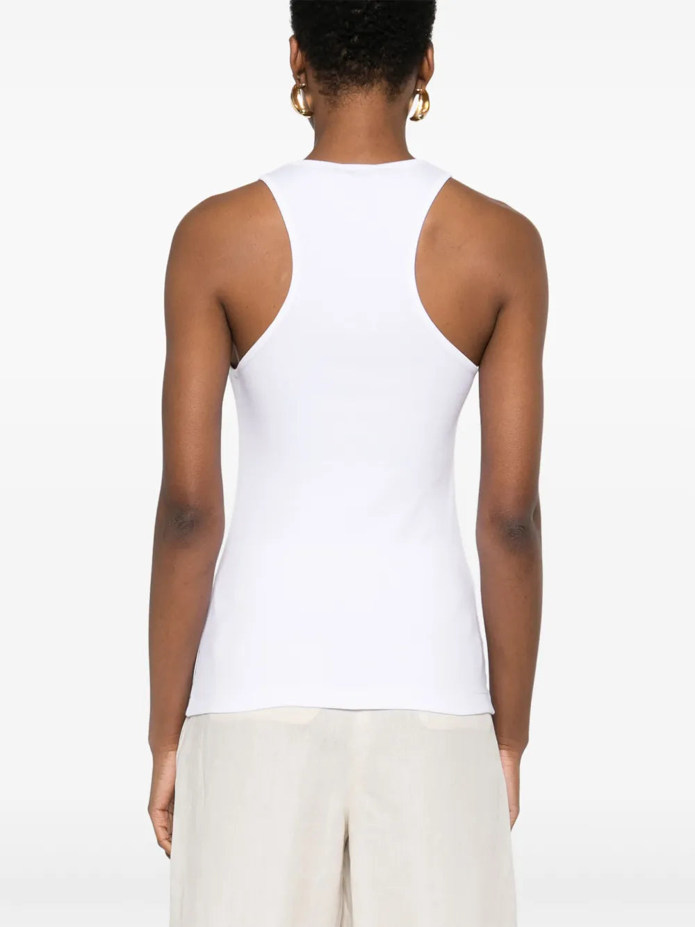beaded trim-detail top