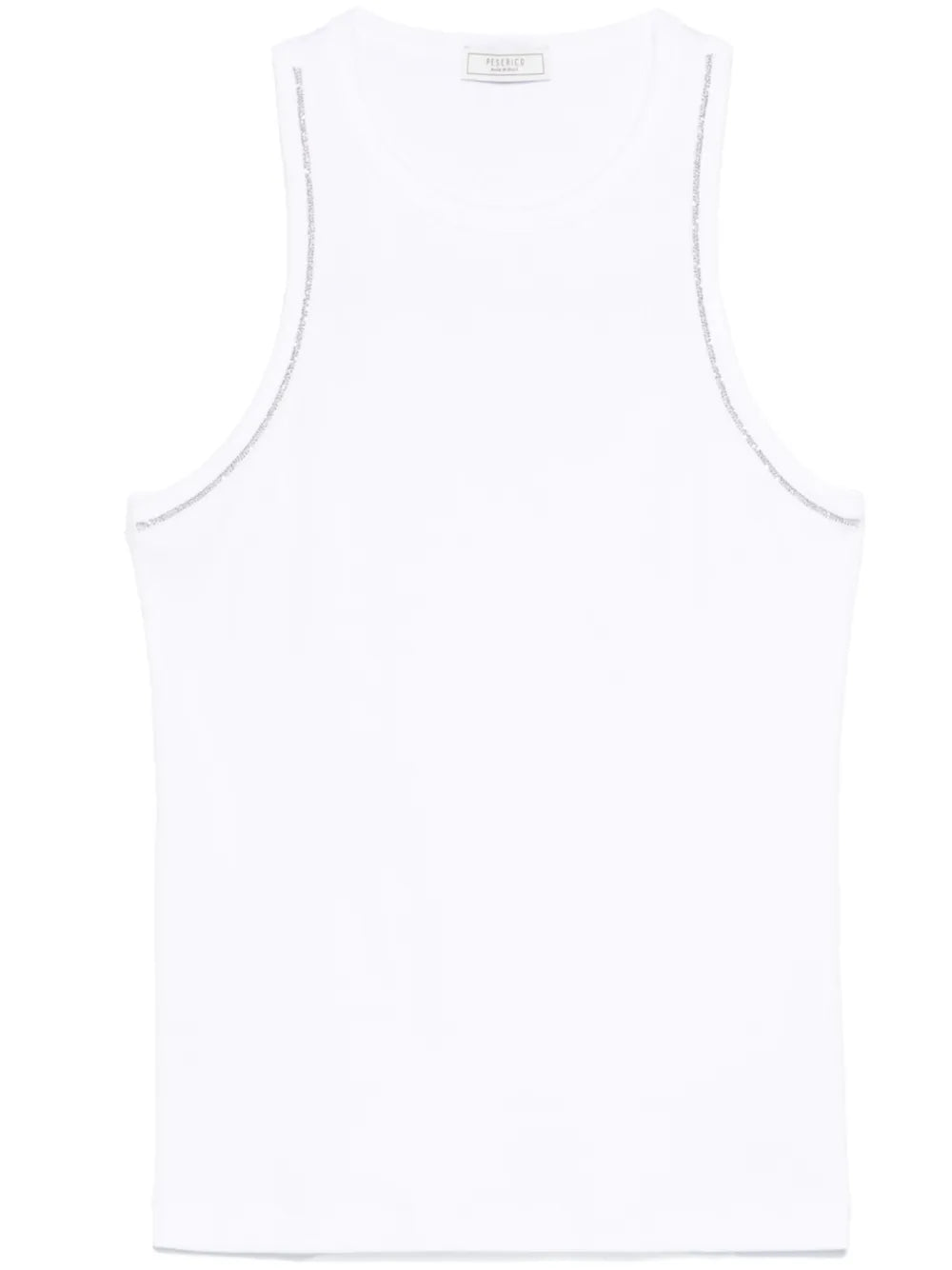 beaded trim-detail top