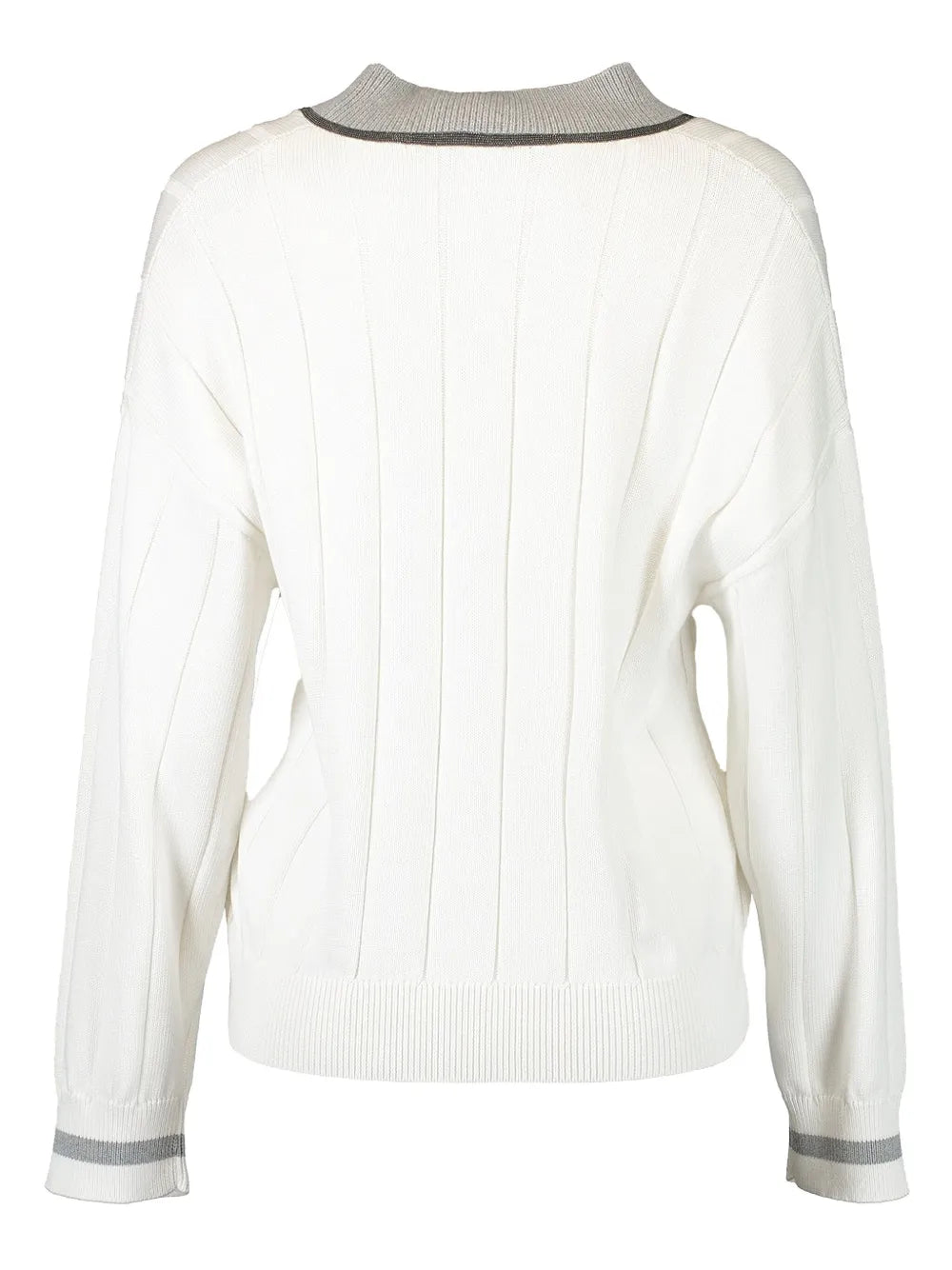 Monili-trim sweater